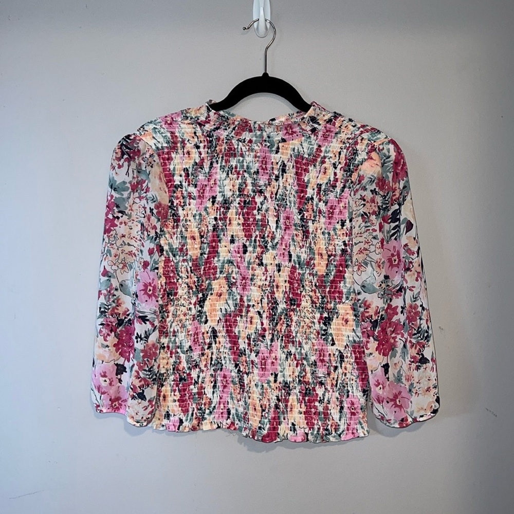 Socialite Ruched Floral Top